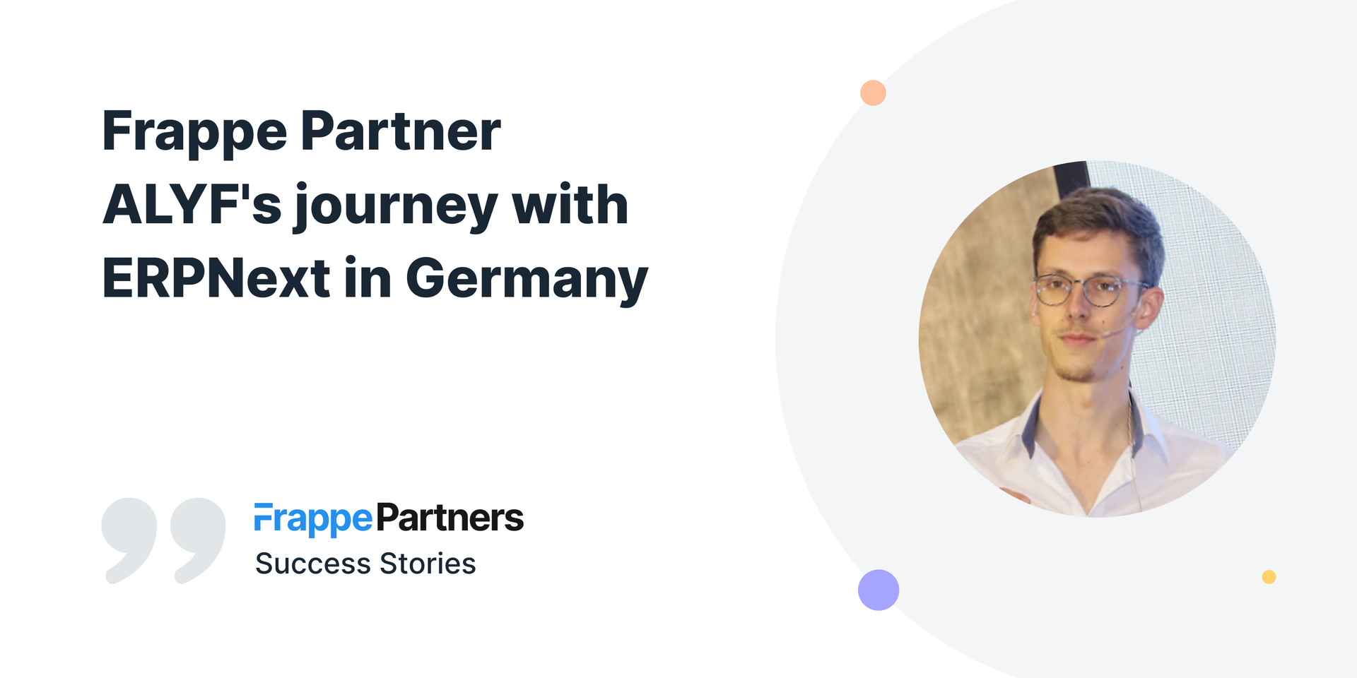 Frappe Partner ALYF's journey with ERPNext in Germany - Cover Image